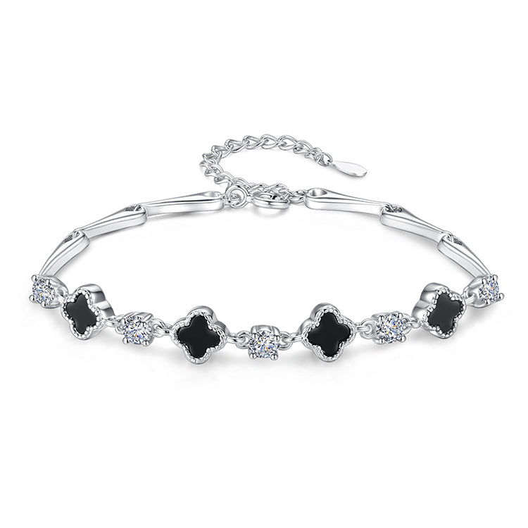 925 Sterling Silver Clover Bracelet