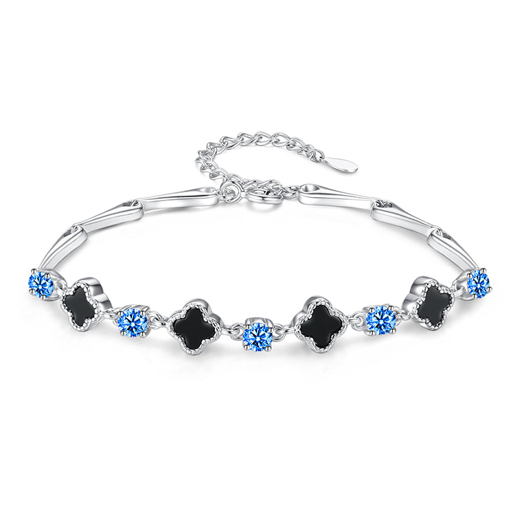 925 Sterling Silver Clover Bracelet