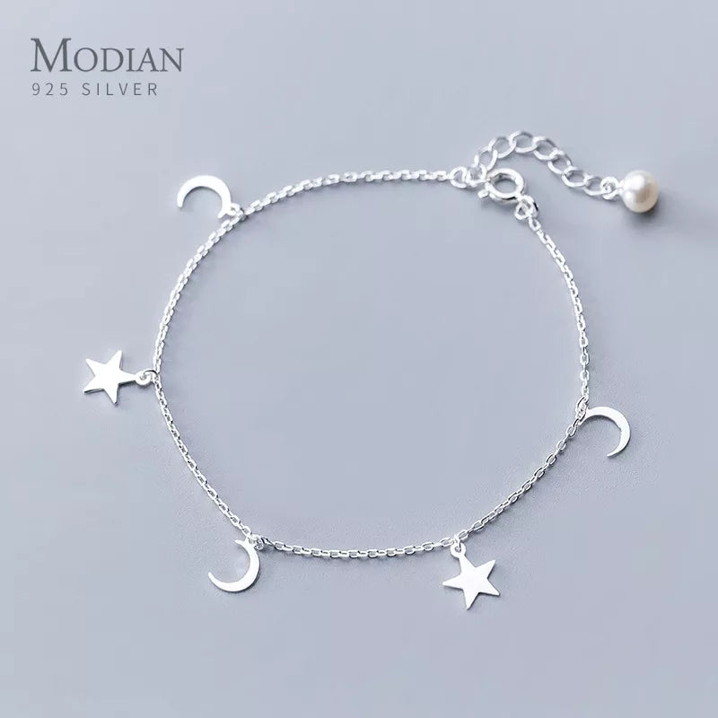 925 Sterling Silver Celestial Bracelet
